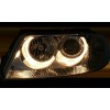 Φανάρια εμπρός Vw Passat B5.5 (2001-2005) angel eyes - chrome , χωρίς λάμπες (Η7) - σετ 2τμχ.