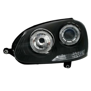 Φανάρια εμπρός Vw Golf 5 angel eyes, χωρίς λάμπες (Η7) - σετ 2τμχ.