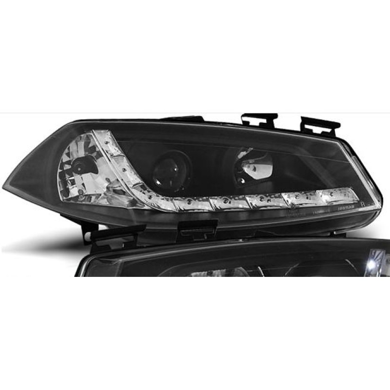 Φανάρια εμπρός Renault Megane (2002-2005) led , με λάμπες (Η1) - σετ 2τμχ.