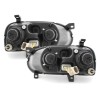 Φανάρια εμπρός Vw Golf ΙΙΙ angel eyes - chrome , με λάμπες (Η1) - σετ 2τμχ.