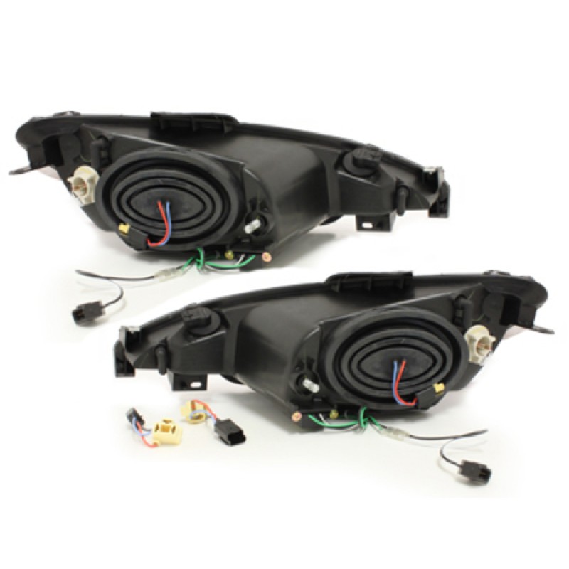 Φανάρια εμπρός Peugeot 206 , με λάμπες (Η1) led - σετ 2τμχ.