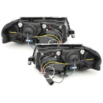 Φανάρια εμπρός Vw Passat B5.5 (2001-2005) led - μαύρα , με λάμπες (Η1) - σετ 2τμχ. Φανάρια εμπρός Vw Passat B5.5 (2001-2005) led - μαύρα , με λάμπες (Η1) - σετ 2τμχ.