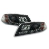 Φανάρια εμπρός Skoda Octavia (2004-2009) led , μαύρα , με λάμπες (Η1) - σετ 2τμχ.