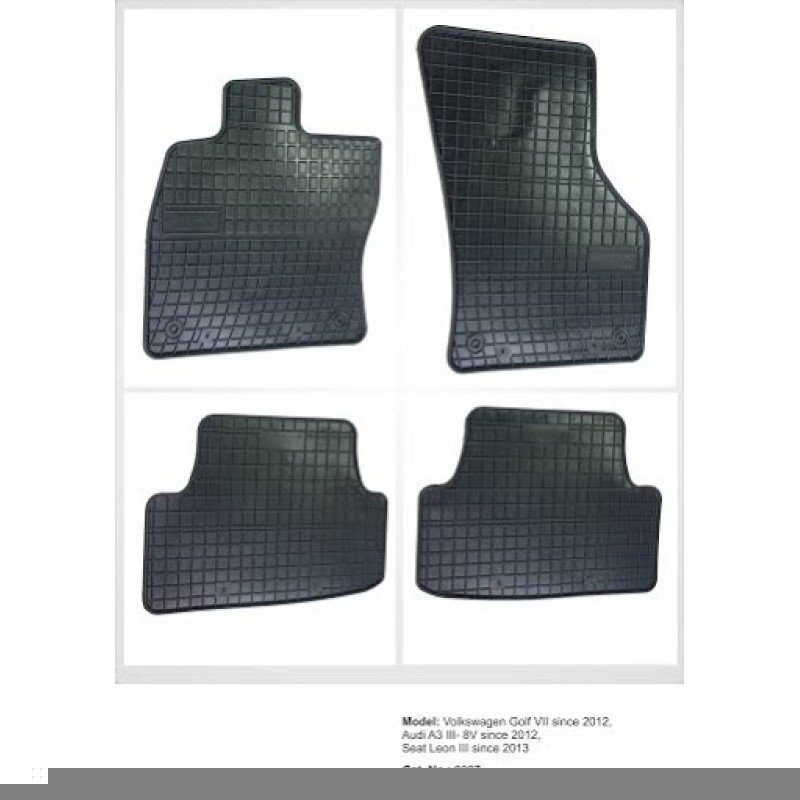 Λαστιχένια πατάκια AUDI A3 8V Hatchback (2013-2020) / Seat Leon 5F1 (2012-2021) / Vw Golf VII (2012-2021) / Golf VIII (2019+) hatchback - 4τμχ.