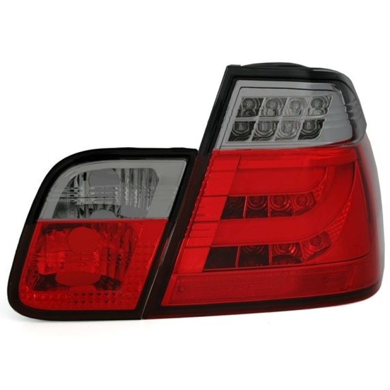 Πίσω φανάρια led BMW E46 sedan (1998-2001) - φιμέ - σετ 2τμχ.