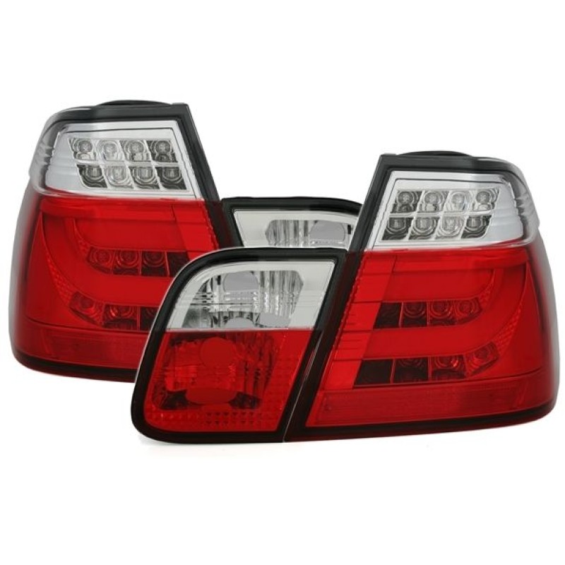 Πίσω φανάρια led BMW E46 sedan (2001-2005) -chrome - σετ 2τμχ.