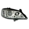 Φανάρια εμπρός Opel Astra G (1998-2004) angel eyes - chrome , χωρίς λάμπες (Η7) - σετ 2τμχ.