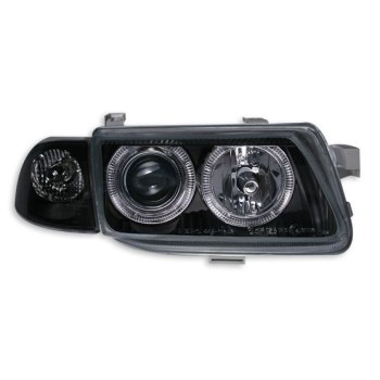 Φανάρια εμπρός Opel Astra F (1991-1999) angel eyes - μαύρα , χωρίς λάμπες (Η 1 ) - σετ 2τμχ. Φανάρια εμπρός Opel Astra F (1991-1999) angel eyes - μαύρα , χωρίς λάμπες (Η 1 ) - σετ 2τμχ.