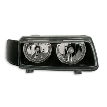 Φανάρια εμπρός Vw Passat Β4 (1993-1996) angel eyes - μαύρα , χωρίς λάμπες (Η7) - σετ 2τμχ.