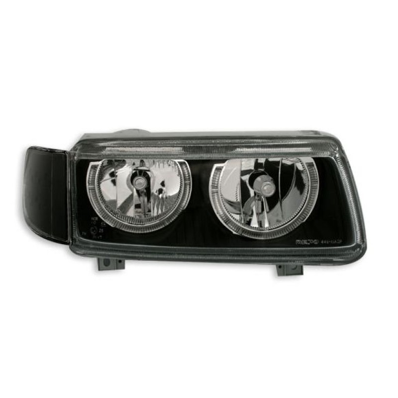 Φανάρια εμπρός Vw Passat Β4 (1993-1996) angel eyes - μαύρα , χωρίς λάμπες (Η7) - σετ 2τμχ.