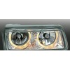 Φανάρια εμπρός Vw Passat Β4 (1993-1996) angel eyes - chrome , χωρίς λάμπες (Η7) - σετ 2τμχ.