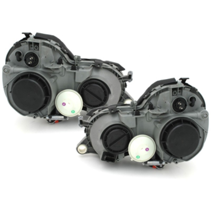 Φανάρια εμπρός Mercedes CLK W208 (1997-2002) , χωρίς λάμπες (Η7) - σετ 2τμχ.
