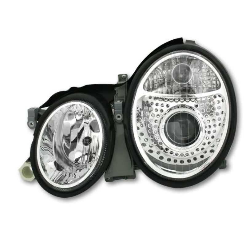 Φανάρια εμπρός Mercedes CLK W208 (1997-2002) , με λάμπες (Η7) - σετ 2τμχ.