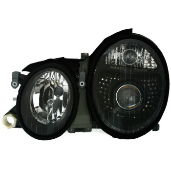 Φανάρια εμπρός Mercedes CLK W208 (1997-2002) , μαύρα , με λάμπες (Η7) - σετ 2τμχ. Φανάρια εμπρός Mercedes CLK W208 (1997-2002) , μαύρα , με λάμπες (Η7) - σετ 2τμχ.