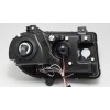Φανάρια εμπρός Chrysler 300C (2004-2008) angel eyes με led - μαύρα , με λάμπες (Η1) - σετ 2τμχ.