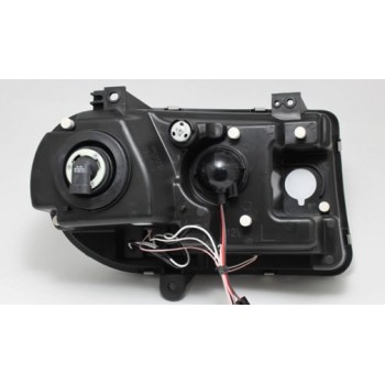 Φανάρια εμπρός Chrysler 300C (2004-2008) angel eyes με led - μαύρα , με λάμπες (Η1) - σετ 2τμχ. Φανάρια εμπρός Chrysler 300C (2004-2008) angel eyes με led - μαύρα , με λάμπες (Η1) - σετ 2τμχ.