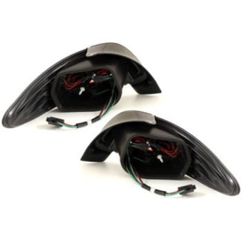 Πίσω φανάρια led Peugeot 206 - black - σετ 2τμχ.