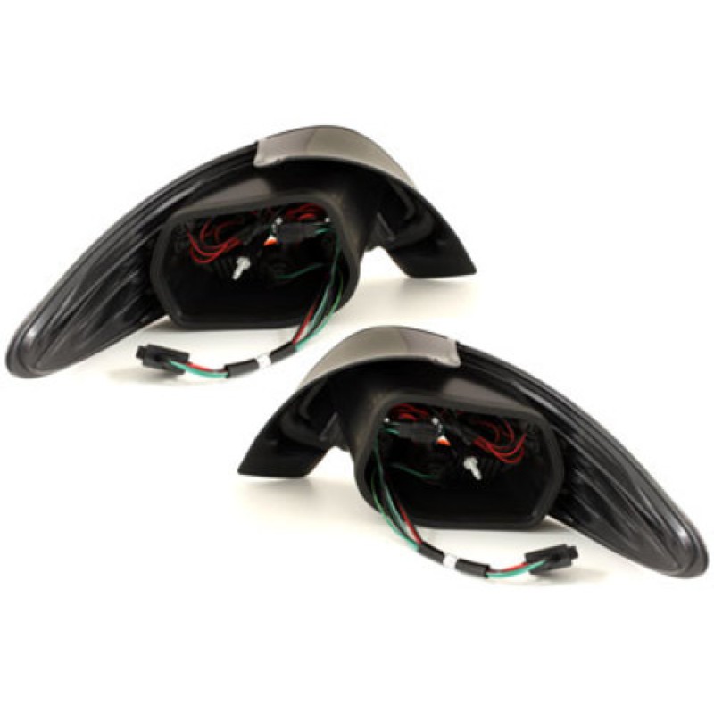 Πίσω φανάρια led Peugeot 206 - black - σετ 2τμχ.