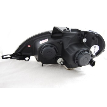 Φανάρια εμπρός Mercedes ML W163 (1998-2001) led - μαύρα , με λάμπες (Η1) - σετ 2τμχ.