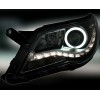 Φανάρια εμπρός Vw Tiguan (2007-2011) led/angel eyes, με λάμπες (Η1) - σετ 2τμχ.