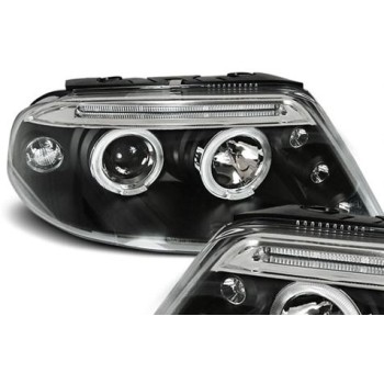 Φανάρια εμπρός Vw Passat B5.5 (2001-2005) angel eyes - black , χωρίς λάμπες (Η7) - σετ 2τμχ. Φανάρια εμπρός Vw Passat B5.5 (2001-2005) angel eyes - black , χωρίς λάμπες (Η7) - σετ 2τμχ.
