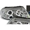 Φανάρια εμπρός Vw Passat B5.5 (2001-2005) angel eyes - χρωμίου , χωρίς λάμπες (Η7) - σετ 2τμχ.