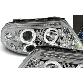 Φανάρια εμπρός Vw Passat B5.5 (2001-2005) angel eyes - χρωμίου , χωρίς λάμπες (Η7) - σετ 2τμχ. Φανάρια εμπρός Vw Passat B5.5 (2001-2005) angel eyes - χρωμίου , χωρίς λάμπες (Η7) - σετ 2τμχ.