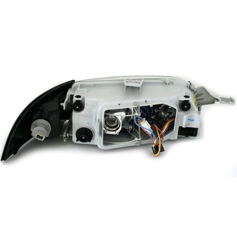 Φανάρια εμπρός Fiat Punto (1993-1999) angel eyes - μαύρα , χωρίς λάμπες (Η7) - σετ 2τμχ.