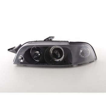 Φανάρια εμπρός Fiat Punto (1993-1999) angel eyes - μαύρα , με λάμπες (Η1) - σετ 2τμχ. Φανάρια εμπρός Fiat Punto (1993-1999) angel eyes - μαύρα , με λάμπες (Η1) - σετ 2τμχ.