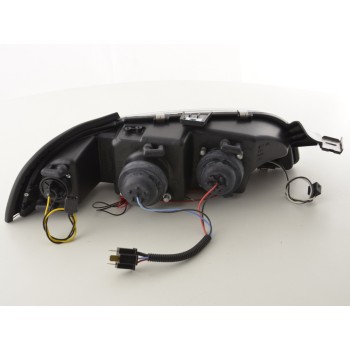 Φανάρια εμπρός Fiat Punto (1993-1999) angel eyes - μαύρα , με λάμπες (Η1) - σετ 2τμχ. Φανάρια εμπρός Fiat Punto (1993-1999) angel eyes - μαύρα , με λάμπες (Η1) - σετ 2τμχ.