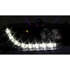 Φανάρια εμπρός Alfa Romeo 156 (1997-2003) led - μαύρα , με λάμπες (Η1) - σετ 2τμχ.