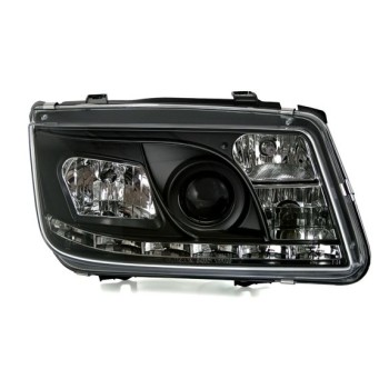 Φανάρια εμπρός Vw Bora - black , με λάμπες (Η1) led - σετ 2τμχ. Φανάρια εμπρός Vw Bora - black , με λάμπες (Η1) led - σετ 2τμχ.