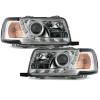 Φανάρια εμπρός Audi 80 (1991-1994) led - chrome , με λάμπες (Η1) - σετ 2τμχ.