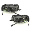 Φανάρια εμπρός Audi 80 (1991-1994) led - chrome , με λάμπες (Η1) - σετ 2τμχ.