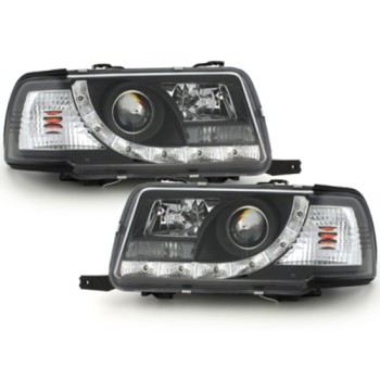 Φανάρια εμπρός Audi 80 (1991-1994) led - μαύρα , με λάμπες (Η1) - σετ 2τμχ. Φανάρια εμπρός Audi 80 (1991-1994) led - μαύρα , με λάμπες (Η1) - σετ 2τμχ.