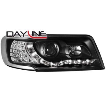 Φανάρια εμπρός Audi 100 C4 (1990-1994) led - μαύρα , με λάμπες (Η1) - σετ 2τμχ. Φανάρια εμπρός Audi 100 C4 (1990-1994) led - μαύρα , με λάμπες (Η1) - σετ 2τμχ.