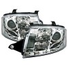 Φανάρια εμπρός Auti TT (1998-2005) led - chrome , με λάμπες (Η1) - σετ 2τμχ.