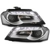 Φανάρια εμπρός Audi A3 (2008-2012) - μαύρα , χωρίς λάμπες (Η7) - σετ 2τμχ.