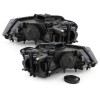Φανάρια εμπρός Audi A3 (2008-2012) - μαύρα , χωρίς λάμπες (Η7) - σετ 2τμχ.