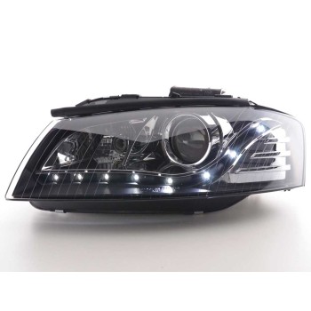 Φανάρια εμπρός Audi A3 (2003-2008) led Dayline - μαύρα , χωρίς λάμπες (Η7) - σετ 2τμχ. Φανάρια εμπρός Audi A3 (2003-2008) led Dayline - μαύρα , χωρίς λάμπες (Η7) - σετ 2τμχ.