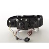 Φανάρια εμπρός Vw Polo 6N (1994-1999) angel eyes - chrome , με λάμπες (Η1) - σετ 2τμχ.