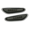 Led φλας BMW E46 (2001-2005) / E60 / X3 (2004-2009) - μαύρο - σετ 2τμχ.