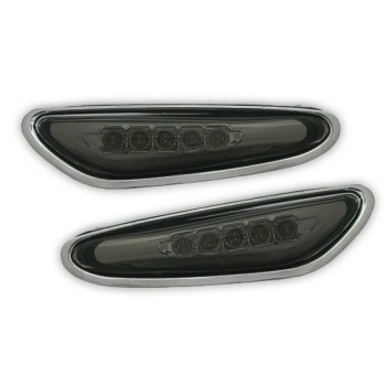 Led φλας BMW E46 (2001-2005) / E60 / X3 (2004-2009) - μαύρο - σετ 2τμχ.