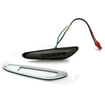 Led φλας BMW E46 (2001-2005) / E60 / X3 (2004-2009) - μαύρο - σετ 2τμχ.