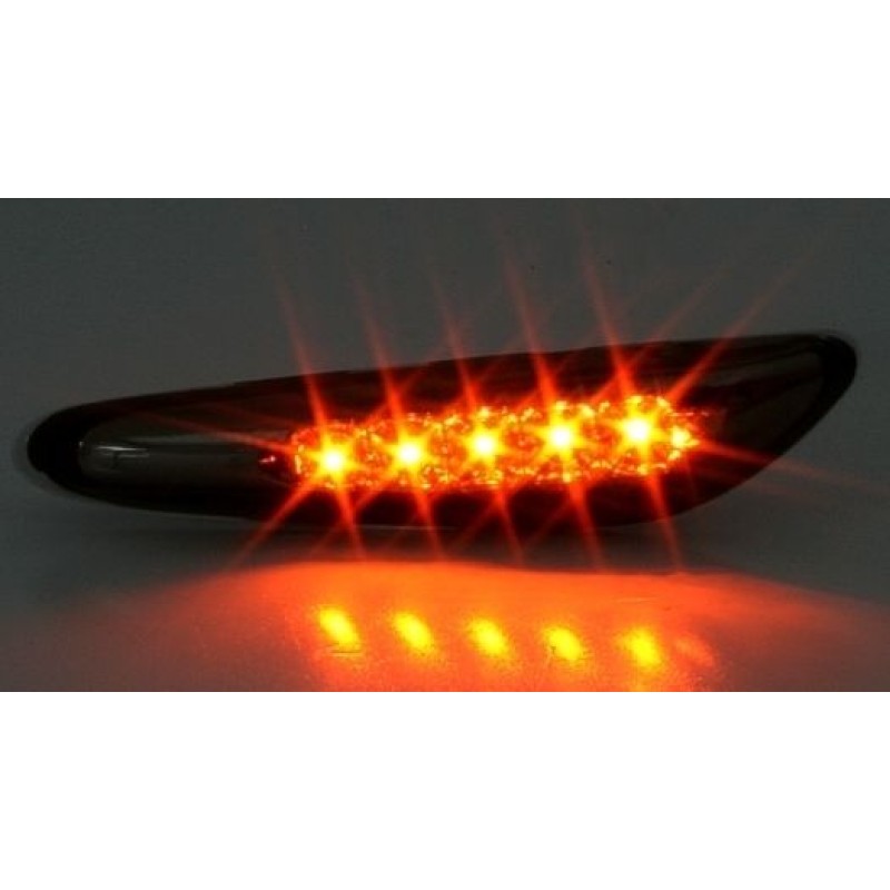 Led φλας BMW E46 (2001-2005) / E60 / X3 (2004-2009) - χρωμίου - σετ 2τμχ.