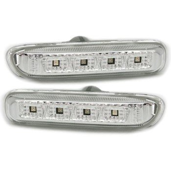 Led φλας BMW E46 sedan / coupe (1998-2001) / E46 Compact - χρωμίου - σετ 2τμχ.