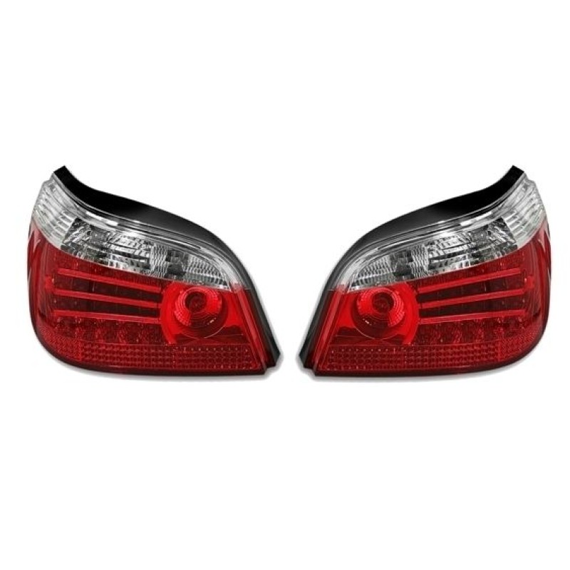 Πίσω φανάρια led BMW E60 (2003-2007) - chrome - σετ 2τμχ.