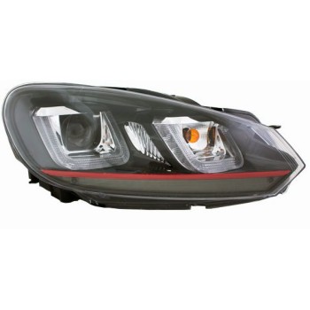 Φανάρια εμπρός Vw Golf 6 angel eyes - με design Vw Golf 7 , με λάμπες (Η1) - σετ 2τμχ. Φανάρια εμπρός Vw Golf 6 angel eyes - με design Vw Golf 7 , με λάμπες (Η1) - σετ 2τμχ.
