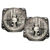 Φανάρια εμπρός Vw Golf II (1983-1993) - chrome , με λάμπες (Η1) - σετ 2τμχ.