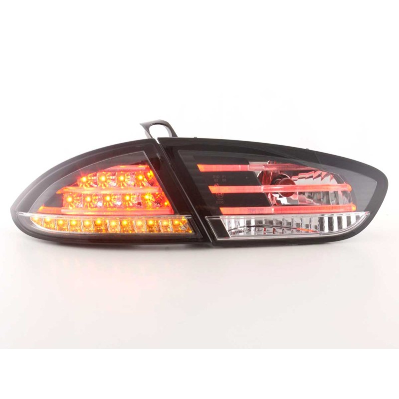 Πίσω φανάρια led Seat Leon 1P (2009-2012) - μαύρα - σετ 2τμχ.